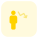 Downtrend chart of an employee from the previous employee icon