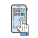 Smarthphone con touchscreen icon