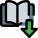 外部下载电子书隔离在白色背景图书馆填充塔尔维沃 icon