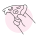 실험적인 피자 손 icon