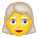 Женщина с седыми волосами icon