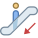 Escalator descendant icon