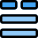 Double content bottom horizontal bars with split screen icon