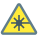 danger lié au faisceau laser icon