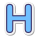H icon