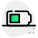 Smartphone medium battery power level indication isolated on a white background icon