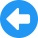 Previous navigation button two left side isolated on a white background icon