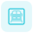 Train logotype for station to board passenger from site icon