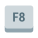 Tasto F8 icon