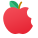 Pomme croquée icon