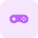 Simple game controller with buttons for actions icon