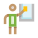 Glass wiping icon