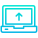 Laptop Upload icon