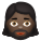 mulher-com-barba-pele-escura icon