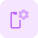 Setting cog wheel for smartphone logotype layout icon