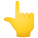 Emoji mit nach oben zeigendem Zeigefinger der Rückhand icon