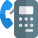 Payphone with receiver and a base unit isolated on a white background icon