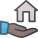 Hand Holding House icon