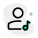 Music shared on a web messenger by classic user icon