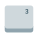 Superscript Three Key icon