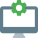 Desktop computer operating system setting and maintenance icon