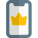 Membership crown badge for smartphone online member icon