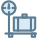 Luggage scale icon