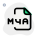 M4A is a file extension for an audio file encoded with advanced audio coding AAC icon