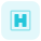 Hospital letter H logotype sign board outdoor icon