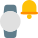 Smartwatch is used for multiple alarm control icon