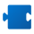 Blocco blu icon