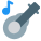 Acoustic media playback format Music and song icon