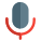 Audio recording Logotype of a microphone layout icon