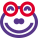 Happy smiling frog face with eyes closed emoji icon