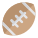 American football oval shape ball layout indication icon