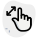 Multi touch screen inward to zoom in function icon