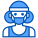 máscara-de-corredor-externa-avatar-xnimrodx-azul-xnimrodx icon