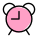 Alarm clock and time monitoring in office icon