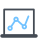 analítica de laptop icon