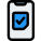 Election result online smartphone isolated on a white background icon