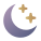 Lune et étoiles icon