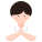 student-boy-school-sawasdee-hand-gesture-Thailand-greeting icon