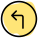 externe-tourner-à-gauche-panneau-sur-un-panneau-trafic-fresh-tal-revivo icon