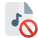 Block unwanted music from the playlist library icon