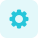 Tooth gear setting logo in computer operating system icon