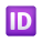 ID 버튼 이모티콘 icon