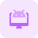Desktop version of Android operating system isolated on a white background icon