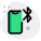 Bluetooth connectivity function on a mobile phone icon