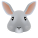 토끼 얼굴 이모티콘 icon