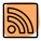 RSS, short for really simple syndication, is a way to get brief updates icon